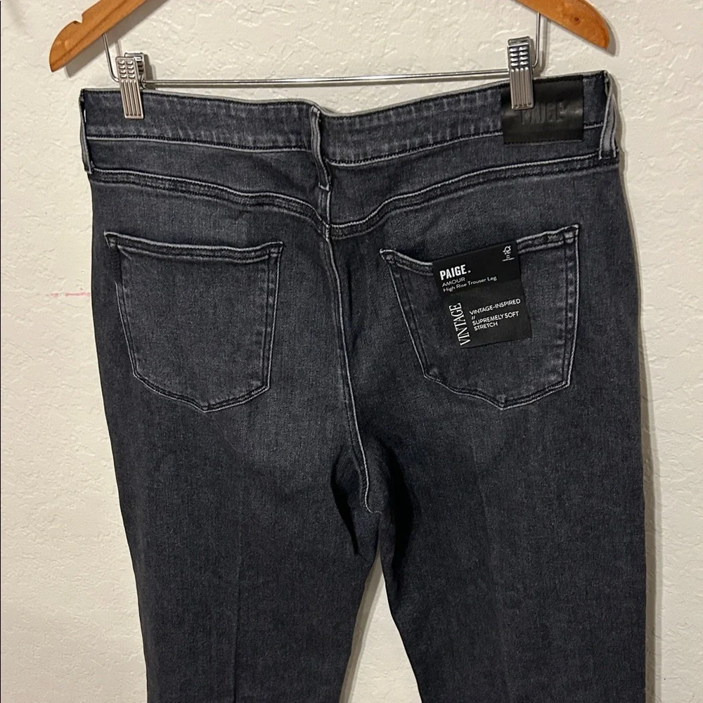 🐣PAIGE amour ankle Jolene pockets ash black size 34 NWT - Picture 8 of 12